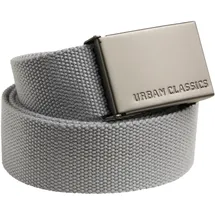 URBAN CLASSICS Gürtel Canvas Belt Unisex, grey,