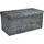 Intirilife Faltbare Sitzbank Samt 76 x 38 x 38 cm Grau