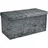 Intirilife Faltbare Sitzbank Samt 76 x 38 x 38 cm Grau