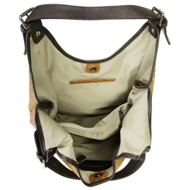 Samantha look Shopper echt Leder, Made in Italy, braun