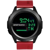 JewelryWe Kinderuhr Silikon Digitaluhr Jungen: Rot Kinder Mädchen Digital Armbanduhr Outdoor Sport Multifunktionale Uhr mit Licht, Wecker, Woche Datum Kalender, Stoppuhr und Silikon Armband