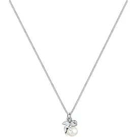 Elli Halskette Engel mit Süßwasserzuchtperle 925 Silber/Weiß