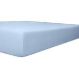 Kneer Spannbettlaken für Topper Vario-Stretch 100 x 200 cm blau