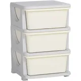 Homcom Aufbewahrungskiste 37 x 37 x 56,5 cm 1-tlg. weiß