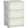 Homcom Schubladenschrank für Kinder 37 x 37 x 56,5 cm Kunststoff weiß