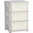 Homcom Schubladenschrank für Kinder 37 x 37 x 56,5 cm Kunststoff weiß