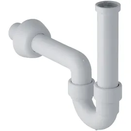Geberit Rohrbogengeruchsverschluss für Waschbecken und Bidet, Abgang horizontal PP, weiß