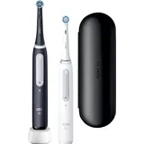 Oral B iO4 DUO elektrische Zahnbürste, + Etui Black & White 2 St.