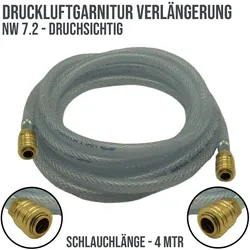 13 mm PVC Druck Press Luft Kompressor Schlauch Verlängerung Kupplung -> Kupplung...