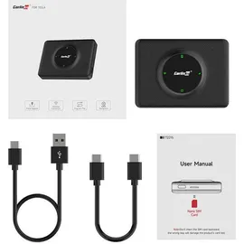 Carlinkit T2C Wireless-Adapter, Schwarz