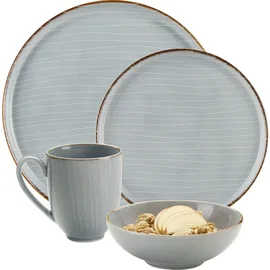 Landscape Kombiservice 24-tlg. grau gestreift