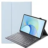 FKQLH Tastatur Hülle für Samsung Galaxy Tab Active 5/Tab Active3 8'' SM-X300/X306B/T570/T575 mit Tastatur Magnetische Kabelloser Bluetooth Abnehmbare Englisch QWERTY Schutzhülle, Blau