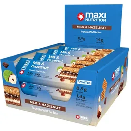 Maxinutrition Protein Waffle Bar Haselnuss Riegel 12 x 40 g
