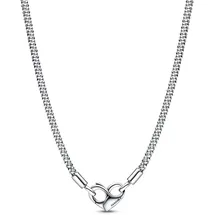 Pandora Gliederhalskette mit Nieten Silber 45cm