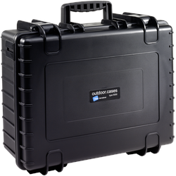 B+W Outdoor-Koffer Typ 6000 – RPD mit Facheinteilung (Fotokoffer, 32.60 l), Kameratasche, Schwarz