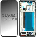 OEM Display + Rahmen schwarz (Display, Xiaomi 13T), 13T Pro LCD Touchscreen Bildschirm Touch