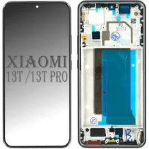 OEM Display + Rahmen schwarz (Display, Xiaomi 13T), 13T Pro LCD Touchscreen Bildschirm Touch