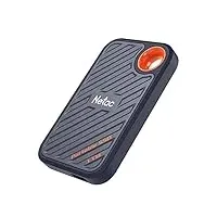 Netac ZX20 Extreme SSD 1TB Portable NVMe SSD USB 3.2 Gen 2x2 Bis zu 2000MB/s Lesen und 1700MB/s Schreiben Unterstützung Win to Go Staubbeständig Schwarz