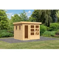 Karibu Gartenhaus Lahar 3,5/5/6 - 19 mm naturbelassen 242
