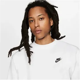 Nike Sportswear Club Fleece Crew Sweatshirt Herren 100 white/black XXL