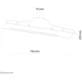 NeoMounts Tastatur und Maus-Halterung Passend für Serie (Halter): Universal Silber