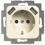 Busch-Jaeger Doppelsteckdose 2x USB Weiß