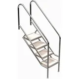 Ideal Edelstahl Modell 08.1 Treppe Miami 119,9 cm x 108,8 cm Edelstahl