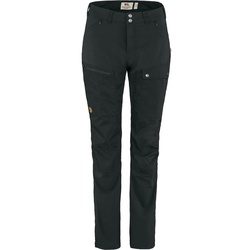 Fjällräven Damen Abisko Midsummer regular Wanderhose, 38 - Black