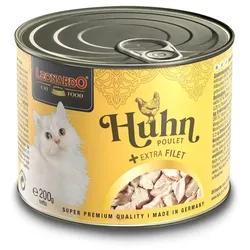 LEONARDO Huhn extra Filet Nassfutter für Katzen 6x200g