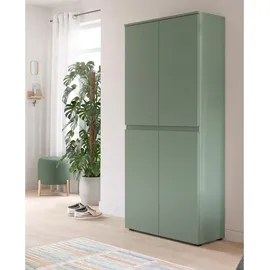 inn.furn Assino Mehrzweck Schuhschrank 70 x 175 cm Grün