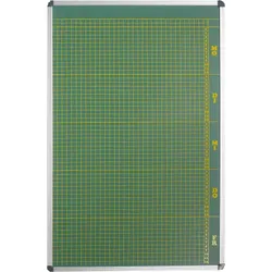 Plantafel mit Personalplan und Stundenraster aus beschreibbarer Premium Stahlemaille, grün