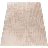 Paco Home Hochflor-Teppich »Arnheim 743«, rechteckig, 27 mm Höhe, Uni Farben, Wellen Muster, besonders weich, Hoch-Tief Effekt beige