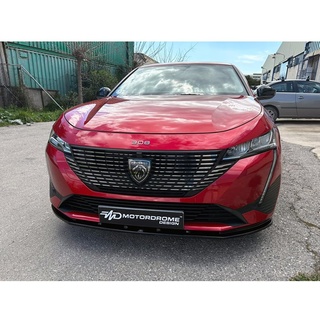 Motordrome Frontspoileransatz kompatibel mit Peugeot 308 III HB & SW 2021- (ABS Glänzend Schwarz)