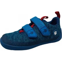 Affenzahn Knit Happy Shark Klettschuh Blau - Blau - 31