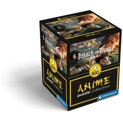 Clementoni - 500 T Premium Animé-Collection Geschenk-Box - Attack on Titan
