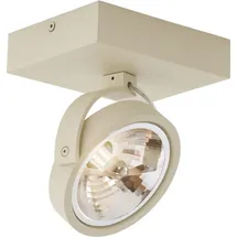 QAZQA Moderne Deckenleuchte 2 G9 rund Aluminium beige