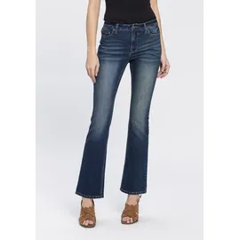 Arizona Bootcut-Jeans »Baby Bootcut« leicht ausgestelltes Bein, hohe Leibhöhe Gr. 84 - L Gr, dark blue us, , 634039-84 K + L Gr