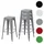 Mendler 4er-Set Barhocker  ~ grau