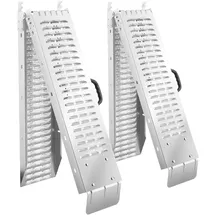 Tectake tectake® Auffahrrampen Björn 2er Set faltbar, 400 kg belastbar - 186 cm