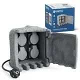 Unitec Steckdosenverteiler 4-fach
