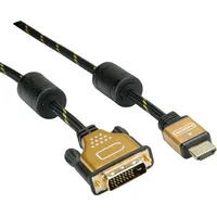 Roline Gold Monitorkabel DVI (24+1) - HDMI ST/ST, 5