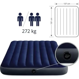 Intex DuraBeam Classic Downy Double Mattress Blau