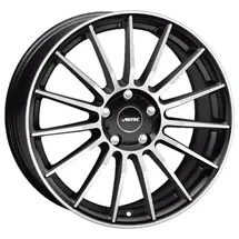 Autec Lamera 7,5 x 17 5 x 114 ET45 Schwarz Matt Poliert