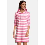 salzhaut Midikleid Pannevogel Rosa/Weiß M