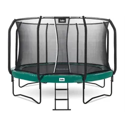 Trampolin - First Class - 427 cm - Rund Graun EINHEITSGRÖSSE