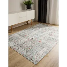 benuta Basic Waschbarer Teppich George - Türkis 200x300 cm - Kunstfaser - Rechteckig & im Style: Vintage, Elegant, Retro - Pflegeleicht für Wohnzimmer Schlafzimmer