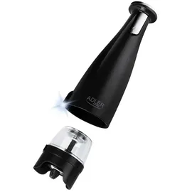 Adler AD 4449 Elektrische Salz- & Pfeffermühle Set 3 Mahlwerke USB matt Schwarz