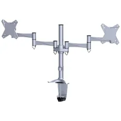 Neomounts FPMA-D1330DSILVER duale Monitor Tischhalterung, silber
