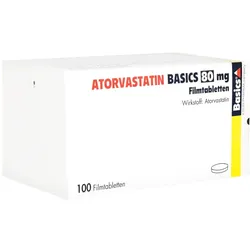 Atorvastatin Basics 80 mg Filmtabletten 100 St