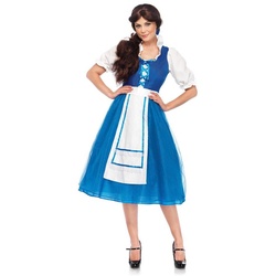 Leg Avenue Kostüm Belle Maid Kostüm, Wunderschönes Magd Kleid im Stil von ‚Die Schöne und das Biest‘ blau L